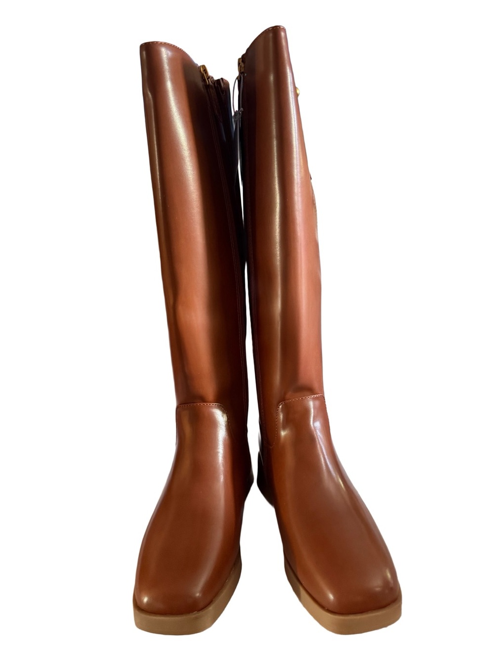 NWT Aerosole Della Double Zip Tall Boots Equestrian Boots - 8.5W